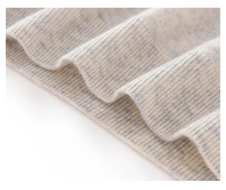 Casual Round Neck Loose Cashmere Sweater