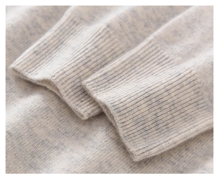 Casual Round Neck Loose Cashmere Sweater