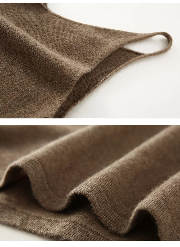 Cashmere V-Neck Slip Dress